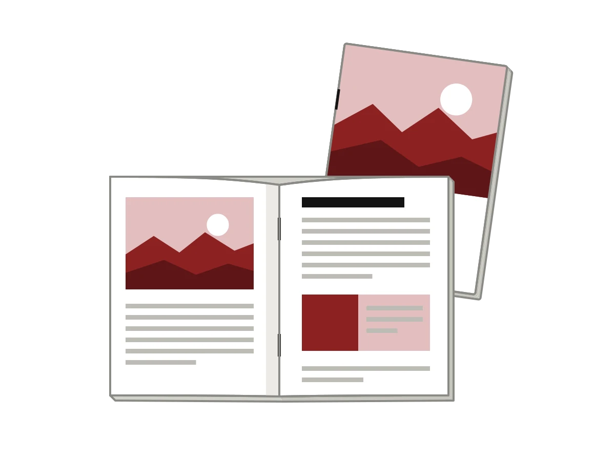 Saddle-stitched booklets