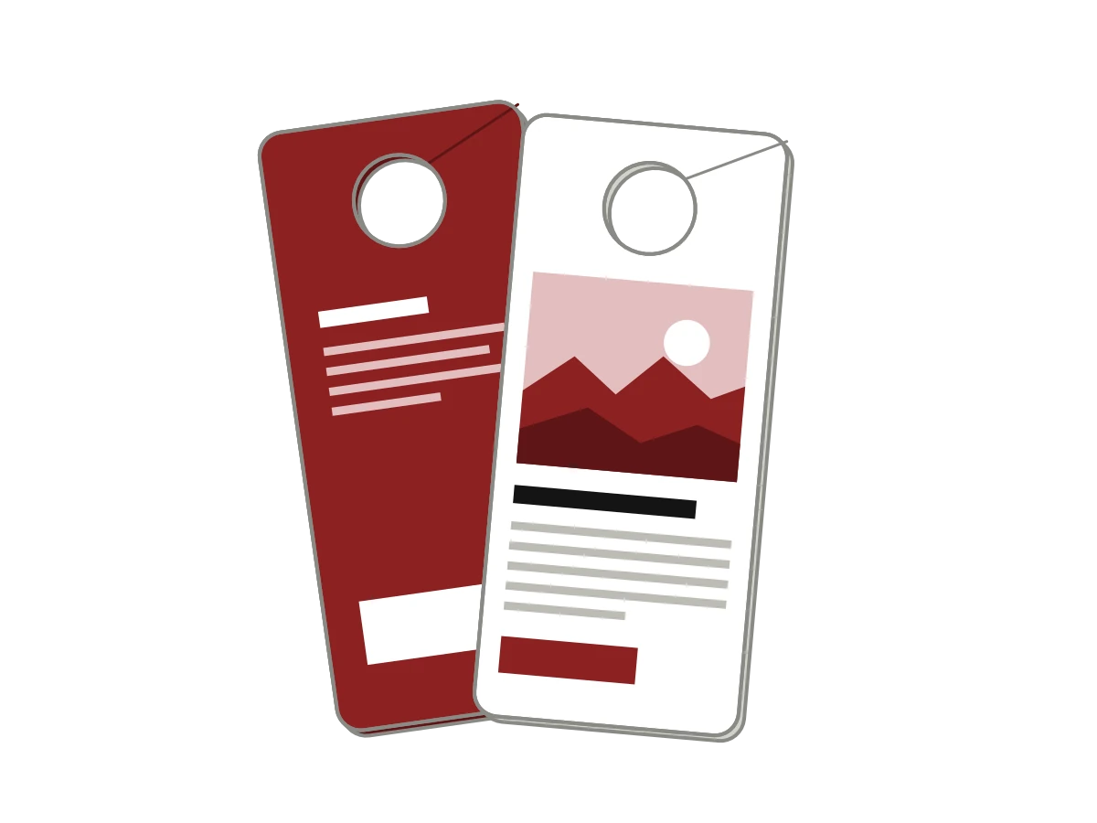 Printed door hangers