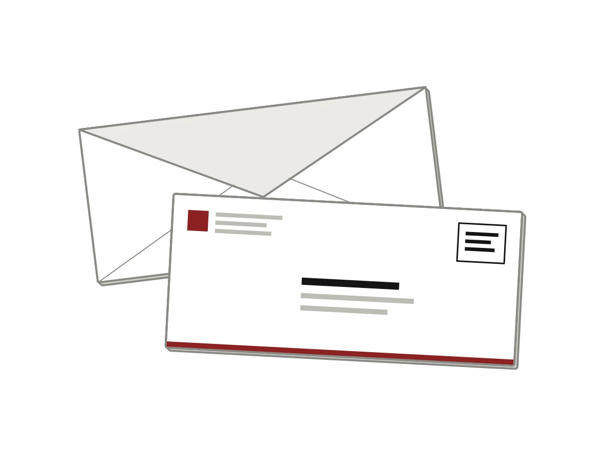 Printed business envelopes