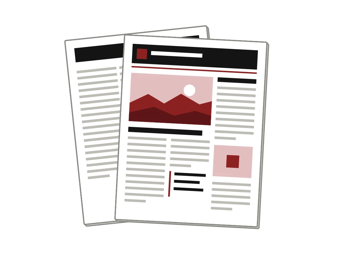 Printed newsletters