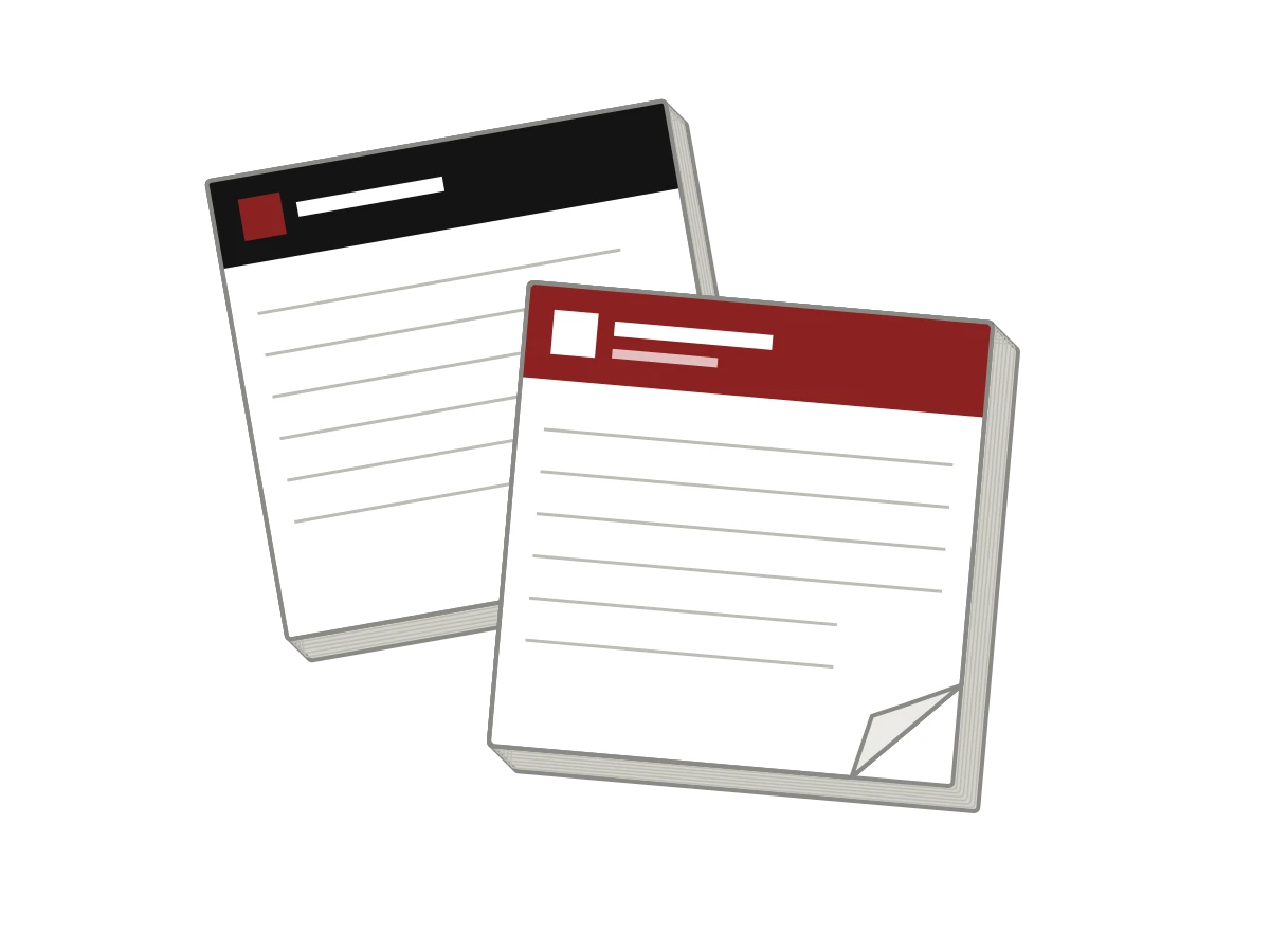 Custom printed sticky notes